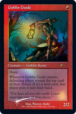 Goblin Guide - Love your LGS Promos - Magic the Gathering Promo - retro - NEW - Image 1