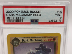 2000 POKEMON TEAM ROCKET Card DARK MACHAMP -HOLO 10/82 1ST EDITION PSA MINT 9 - Image 3