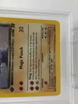 2000 POKEMON TEAM ROCKET Card DARK MACHAMP -HOLO 10/82 1ST EDITION PSA MINT 9 - Image 5