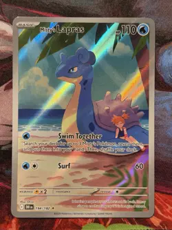 Pokemon TCG Misty's Lapras 194/182 Illustration Rare Holo Sv10: Destined Rivals - Image 1