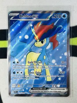 Keldeo ex 159/086 Ultra Rare Holo Pokemon 2025 White Flare NM - Image 1
