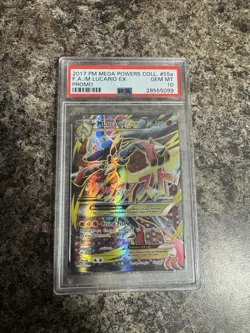 Pokemon 2017 Mega Powers Collection Lucario EX Full Art/M PSA 10 - Image 1