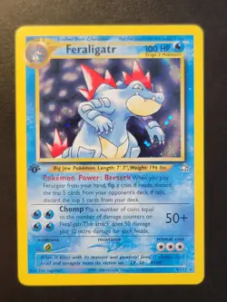 Pokemon Feraligatr Neo Genesis 1st Edition 4/111 NM - Image 1
