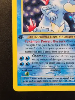Pokemon Feraligatr Neo Genesis 1st Edition 4/111 NM - Image 3