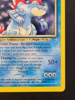 Pokemon Feraligatr Neo Genesis 1st Edition 4/111 NM - Image 4