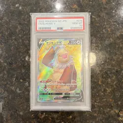 Pokemon Slaking V 079/071 S10b Pokemon GO Full Art Holo Japanese PSA 10 - Image 1