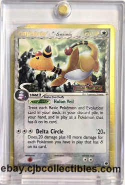 Pokemon AMPHAROS δ Delta Species 1/101 Reverse Holo Rare EX Dragon Frontiers 🍒 - Image 1
