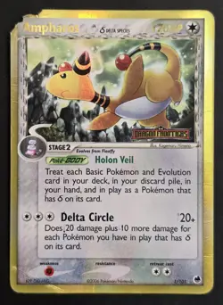 Pokemon AMPHAROS δ Delta Species 1/101 Reverse Holo Rare EX Dragon Frontiers 🍒 - Image 4