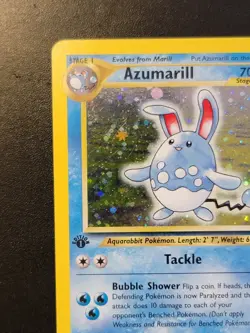 Pokemon Azumarill Neo Genesis 1st Edition Holo Rare 2/111 WOTC 2000 - Image 2
