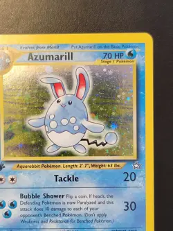 Pokemon Azumarill Neo Genesis 1st Edition Holo Rare 2/111 WOTC 2000 - Image 5
