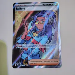 Pokemon Prismatic Evolutions Raifort 142/131 Ultra Rare Full Art MINT - Image 1