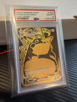 PSA 10 Gem Mint Pokemon Lost Origin PIkachu VMAX Full Art Secret #TG29/TG30✨ - Image 1
