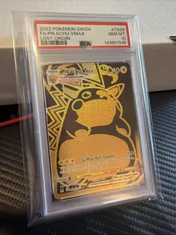 PSA 10 Gem Mint Pokemon Lost Origin PIkachu VMAX Full Art Secret #TG29/TG30✨ - Image 2