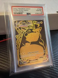 PSA 10 Gem Mint Pokemon Lost Origin PIkachu VMAX Full Art Secret #TG29/TG30✨ - Image 3