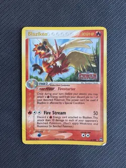 Blaziken 5/108 Pokemon TCG EX Power Keepers Reverse Holo Stamp - Dmg - Image 1