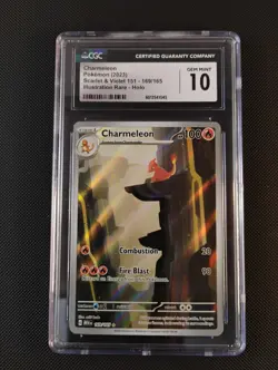 Pokemon Charmeleon 169/165 IR Scarlet & Violet 151 CGC 10 Gem Mint 🔥 - Image 1