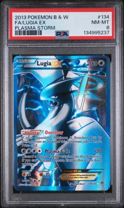 Pokemon Plasma Storm Lugia EX 134 PSA 8 NM-MT - Image 1