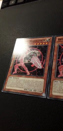 Yu-Gi-Oh! 3x Artefakt Beagalltach, PRIO-DE012, Common, 2. Auflage, Deutsch, NM - Image 2