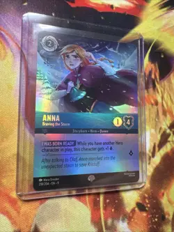 Anna Braving The Storm Disney Lorcana Mint Condition 218/204 Holo Cold Foil - Image 3