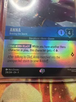 Anna Braving The Storm Disney Lorcana Mint Condition 218/204 Holo Cold Foil - Image 5