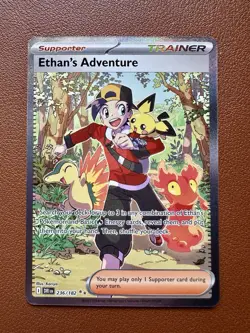 Ethan's Adventure 236/182 - SIR - Destined Rivals - Pokemon Card Mint - Image 1