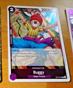 ONE PIECE ENGLISH CARD HOLO GAME CARTE CARTE Buggy OP13-072 EN MINT - Image 1