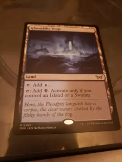 MTG DUSKMOURN HOUSE OF HORROR GLOOMLAKE VERGE RARE - Image 1