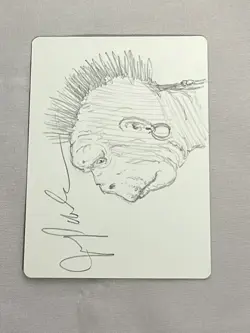 MTG Dragon Roost Artist Proof Sketch and Signature Signed Pavelec - Image 2