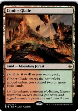 Magic The Gathering Cinder Glade Rare #235 - Image 1