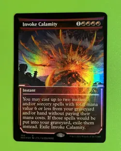 Invoke Calamity SHOWCASE FOIL - Kamigawa: Neon Dynasty - NM - Image 1