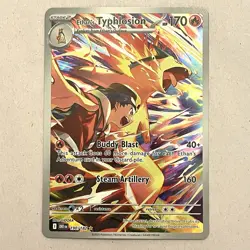 2025 Pokemon TCG Ethan's Typhlosion Destined Rivals Illustration Rare 190/182 - Image 1