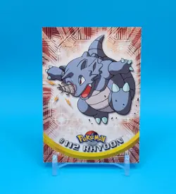 Pokemon Card - Rhydon #112 - Topps Series 2 - Blue Logo - Image 1