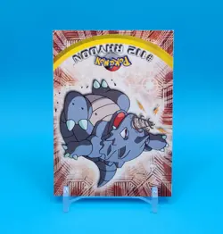 Pokemon Card - Rhydon #112 - Topps Series 2 - Blue Logo - Image 2