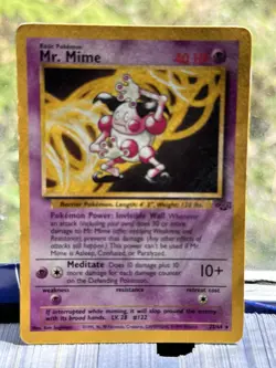 Pokemon TCG Mr. Mime Jungle 22/64 Regular 1st Edition Rare - Image 1