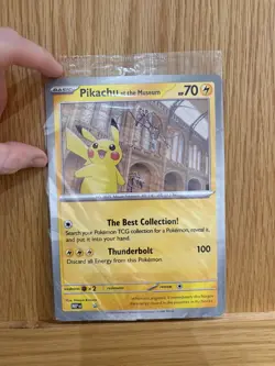 Pokemon TCG Promo Oversized Card - Pikachu at the Museum (Sealed) - UK - Image 1