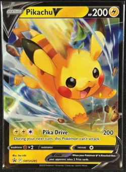 Pokemon - Pikachu V SWSH285 - Sword & Shield Black Star Promo - NM - Image 1