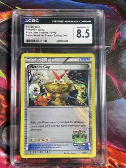 Pokemon 2012 Victory Cup 1st Place #BW31 Spring Battle Road Black & White CGC8.5 - Image 1