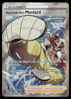 Pokemon Cards Rapid Strike Style Mustard TG27/TG30 Brilliant Stars TG NM - Image 1