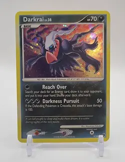 Pokemon TCG Darkrai Holo Card 3/106 Great Encounters 2008 - Image 1