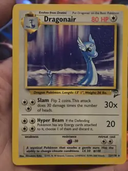 Pokemon Dragonair 22/130 Rare Non-Holo Card 1999 Base Set 2 - Image 1