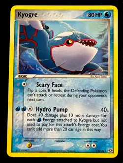 Kyogre 15/106 LP Ex Emerald Rare Non Holo Pokemon Card Light Play - Image 1