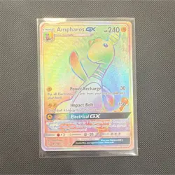 Pokemon Ampharos GX 185/181 SM-Team Up Secret Rare Full Art Holo - Image 1