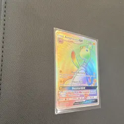 Pokemon Ampharos GX 185/181 SM-Team Up Secret Rare Full Art Holo - Image 2