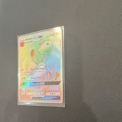 Pokemon Ampharos GX 185/181 SM-Team Up Secret Rare Full Art Holo - Image 3