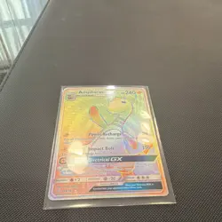 Pokemon Ampharos GX 185/181 SM-Team Up Secret Rare Full Art Holo - Image 4