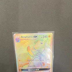 Pokemon Ampharos GX 185/181 SM-Team Up Secret Rare Full Art Holo - Image 5