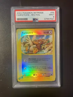 PSA 9 Farfetch'd Reverse Holo - 55/144 - Skyridge - Pokemon - Read Description - Image 1