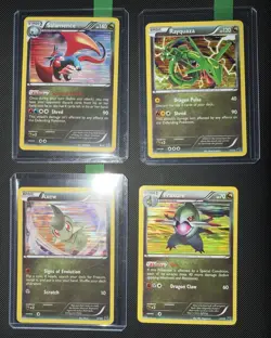 Pokemon Rayquaza 11/20 Salamence Axew Fraxure Holo Rare Dragon Vault 2012 Cards - Image 2