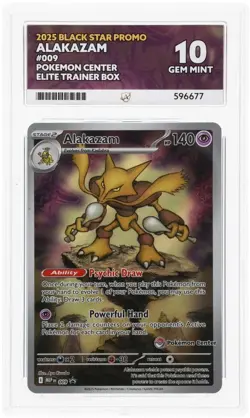 Alakazam 009 - MEG ETB Pokemon Center Promo - Ace Grade 10 - Image 1