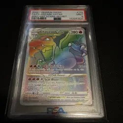 Pokemon Charizard VSTAR Secret Rare 174/172 Brilliant Stars Mint PSA 9 Holo - Image 1